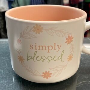 Simply Blessed Floral Mug like new